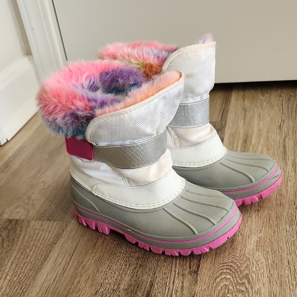 Colorful Fur-Lined Winter Boots